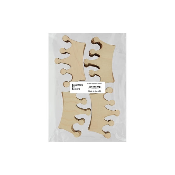 Essentials By Leisure Arts Arts Flat Wood Shape 24pc Crown