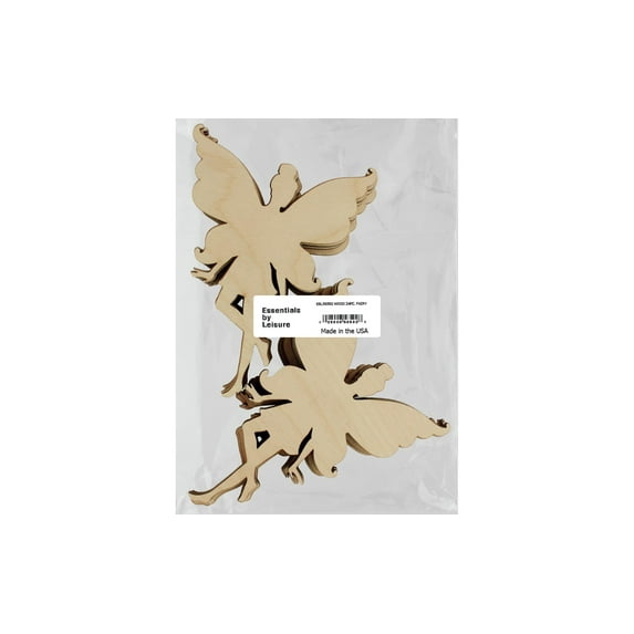 Essentials By Leisure Arts Arts Flat Wood Shape 24pc Fairy