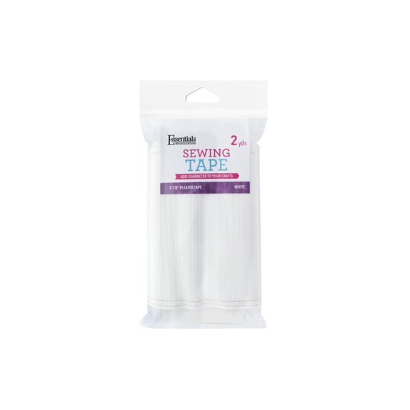 Essentials by Leisure Arts White Pleater Tape 3-7/8 Inch x 2 Yards