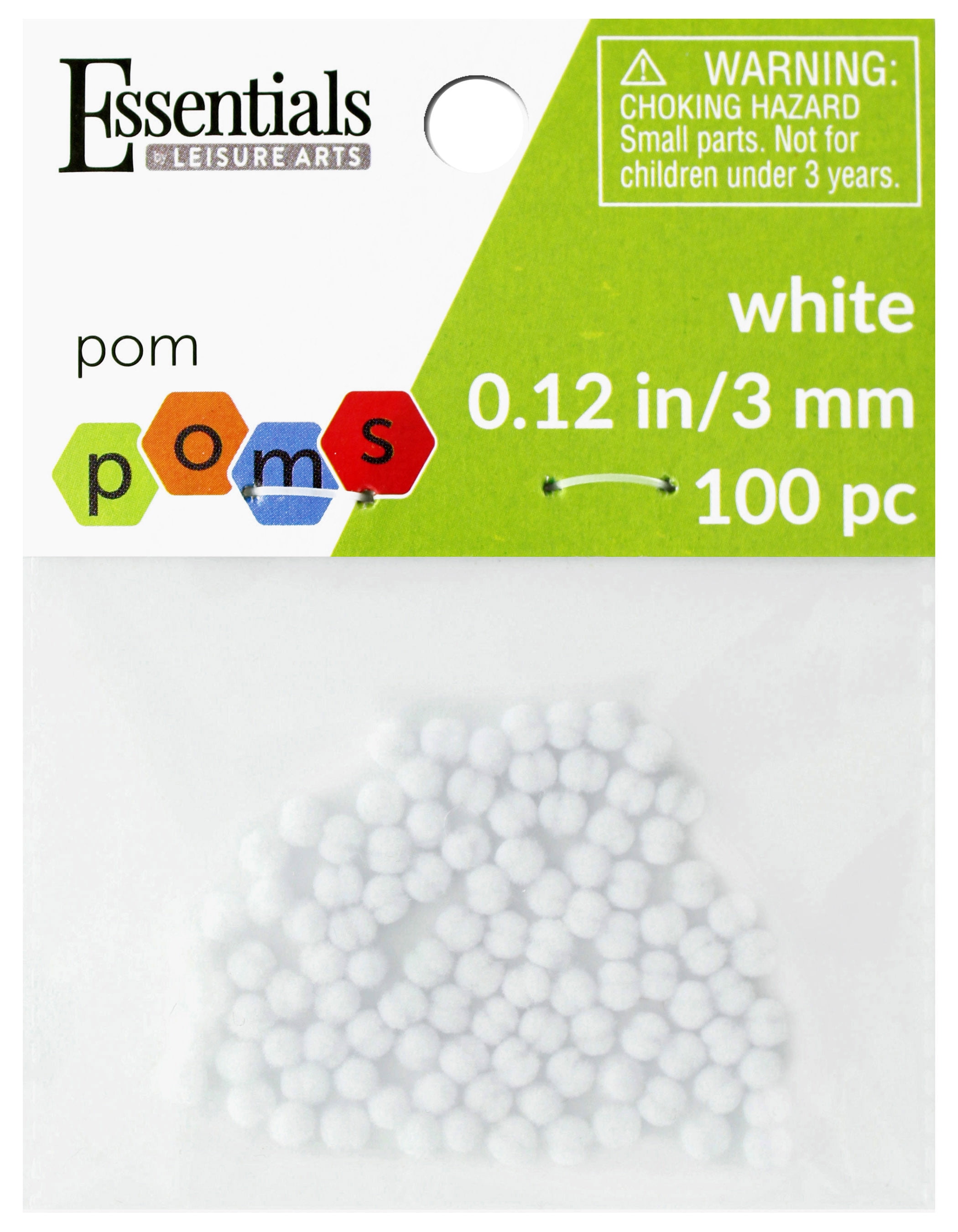 Hello Hobby Shimmers Pom Poms - 100 Piece