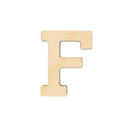 Essentials By Leisure Arts Arts Wood Letter 1.75" Birch F