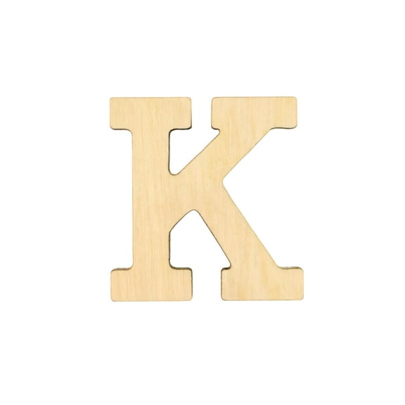 Essentials By Leisure Arts Arts Wood Letter 1.75" Birch K