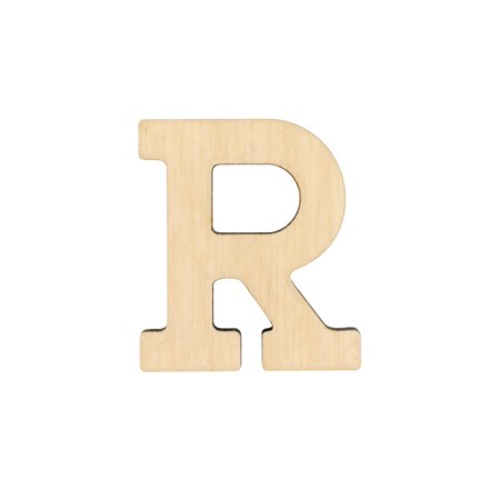 Essentials By Leisure Arts Arts Wood Letter 1.75" Birch R
