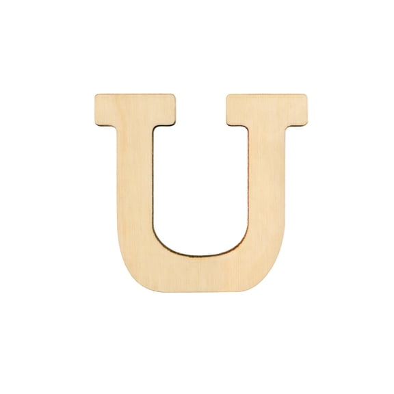 Essentials By Leisure Arts Arts Wood Letter 1.75" Birch U