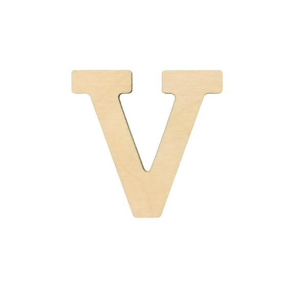 Essentials By Leisure Arts Arts Wood Letter 1.75" Birch V