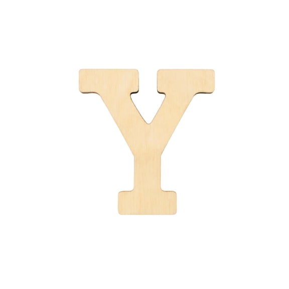Essentials By Leisure Arts Arts Wood Letter 1.75" Birch Y