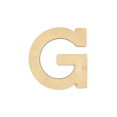Essentials By Leisure Arts Arts Wood Letter 13" Birch G