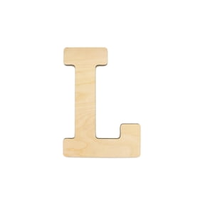 Essentials By Leisure Arts Arts Wood Letter 13" Birch L