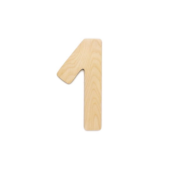 Essentials By Leisure Arts Arts Wood Letter 13" Birch No 1