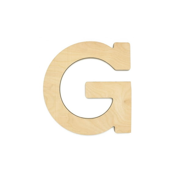 Essentials By Leisure Arts Arts Wood Letter 9.5" Birch G