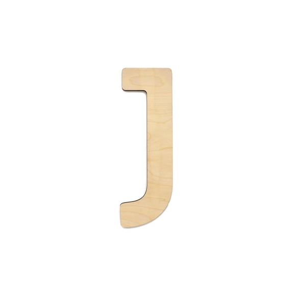 Essentials By Leisure Arts Arts Wood Letter 9.5" Birch J