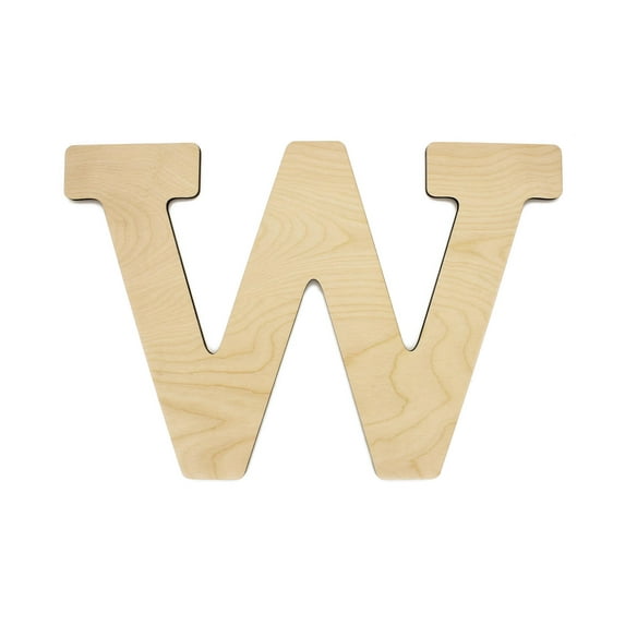 Essentials By Leisure Arts Arts Wood Letter 9.5" Birch W