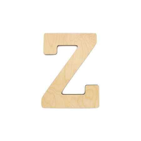 Essentials By Leisure Arts Arts Wood Letter 9.5" Birch Z