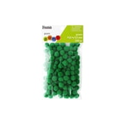 Essentials by Leisure Arts Green Craft Pom Poms 1/2 Inch 100 Count