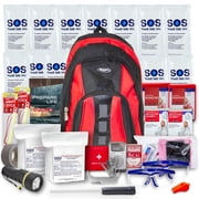 Essentials Complete Deluxe Survival Kit 2 Person | Bug-Out-Bag | Emergency Go Bag Kit for Wildfires, Hurricanes, and Other Natural Disasters