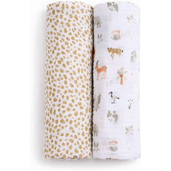 aden + anais essentials cotton muslin swaddle blanket 2 pack