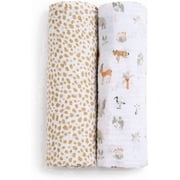 aden + anais essentials cotton muslin swaddle blanket 2 pack