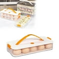 thumbnail image 1 of Essentials Deviled Egg Containers With Lid Plastic Deviled Egg Tray With Handle For Eggs And Dumplins Storage Egg Platter For Devil Egg Fridge Stackable Portable Egg Holder, 1 of 9