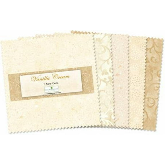 Essentials Gems 5in Squares Vanilla Cream 42pcs