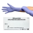 thumbnail image 1 of Essentials Healthcare Products Nitrile Powder-Free Examination Gloves; Box of 200 Exam Gloves, Latex-Free, Periwinkle (X-Small), 1 of 7