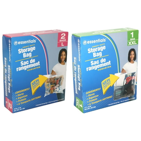 Essentials Heavy Duty Storage Bag - 2 Pack