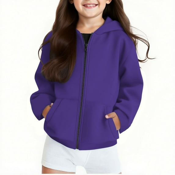 Essentials Hoodie Sweatshirt for Children Boys And Girls Zip Up Hoodies Sweatshirt Casual Jacket Kids Long Sleeve Tops With Pockets Winter Clothes Casual Fall Outfits