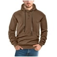 thumbnail image 1 of Essentials Hoodie Sweatshirt for Men Solid Colors Casual Fashion Loose Long Sleeve Pocket Pullover Top Hooded Hoodie Fall Outfits Fashion Clothes, 1 of 8