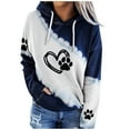 thumbnail image 1 of Essentials Hoodie for Women Long Sleeve Cute Dog Print Hooded Sweatshirt Fall Fashion Casual Pullover Tops 2025 Winter Clothes, 1 of 4