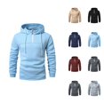 thumbnail image 1 of Essentials Hoodies for Men 2025 Fall Winter Long Sleeve Half Zipper Hooded Sweatshirt with Pockets Pullover Hoody, 1 of 3