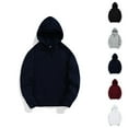 thumbnail image 1 of Essentials Hoodies for Men 2025 Long Sleeve Hooded Sweatshirt with Pocket Pullover Hoodie Basic Hoody Mens Hoodies, 1 of 7