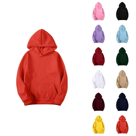Essentials Hoodies for Women 2025 Long Sleeve Slim Fit Plain Hoodie with Pockets Hooded Sweatshirt Women Pullover