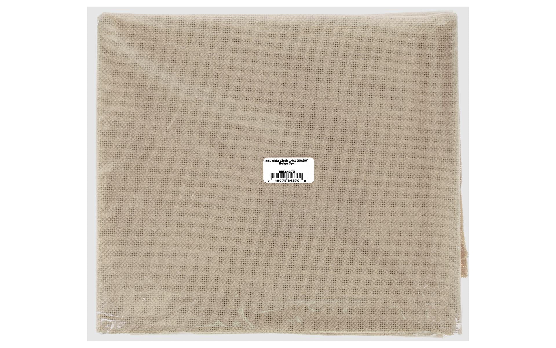 Fabric Cross Project Essentials By Leisure Arts Aida Cloth, 14 Count, Beige, 3pc, Bulk ...