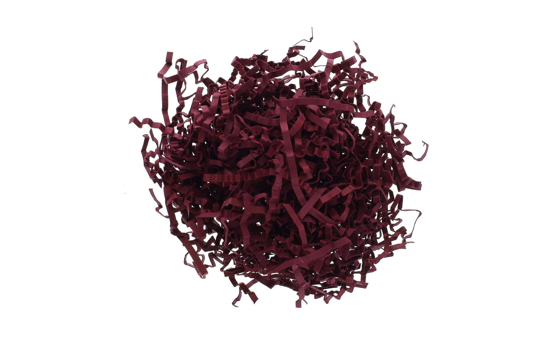 Essentials by Leisure Arts Crinkle Shred Box, Burgundy, 10lbs Shredded