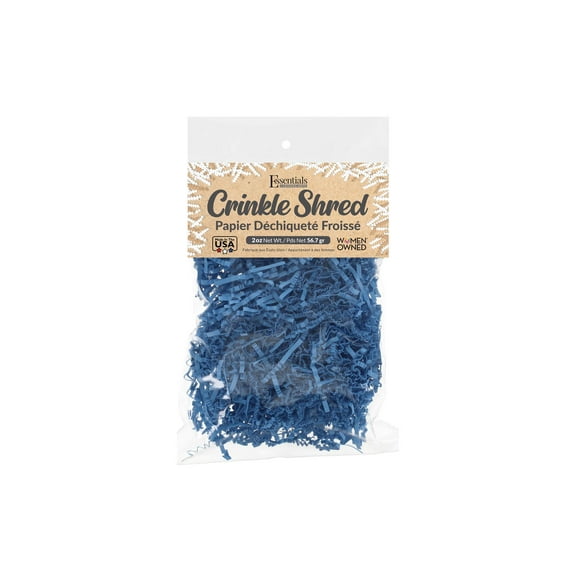 Essentials by Leisure Arts Crinkle Shred Box, Light Blue, 10lbs Shredded Paper Filler, Crinkle Cut Paper Shred Filler, Box Filler, Shredded Paper for Gift Box, Paper Crinkle Filler, Box Filling