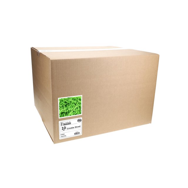 Essentials by Leisure Arts Crinkle Shred Box, Lime, 10lbs Shredded