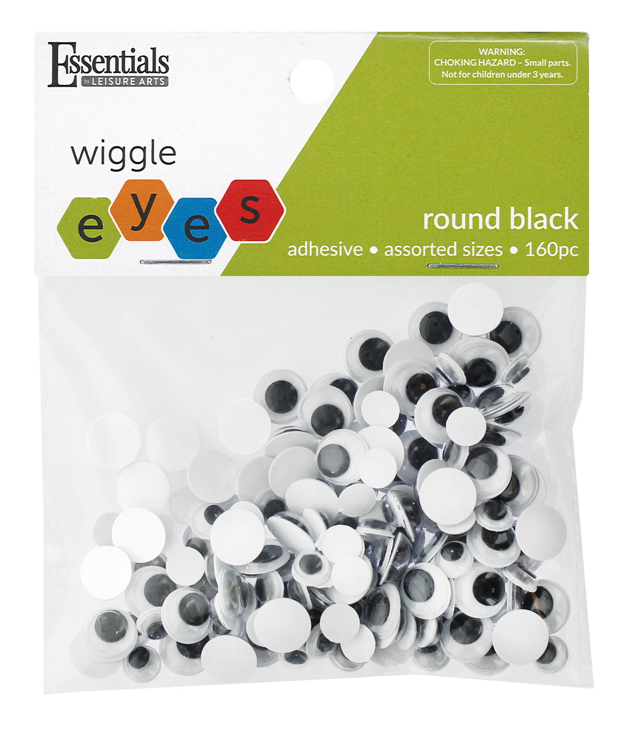 168 Pieces 12mm Wiggle Googly Eyes with Self-adhesive DIY Crafts