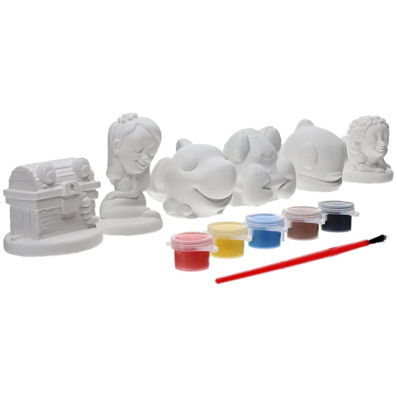 Essentials By Leisure Arts - Plaster Kit Value Pack Mermaid, Ceramic Painting Kit For Kids, Kids Painting, Ceramics To Paint, Painting Crafts, Paint Your Own Ceramic, Figurine