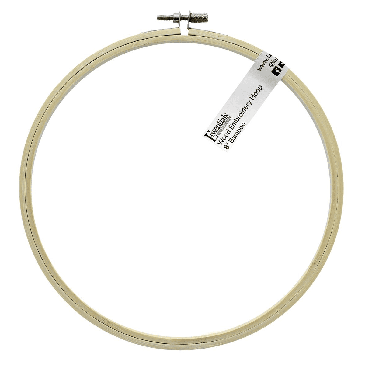 Essentials by Leisure Arts Wood Embroidery Hoop 8 Bamboo - wooden