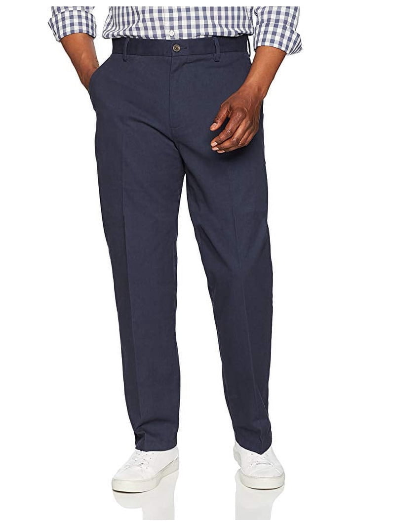 Essentials Men's Classic-Fit Wrinkle-Resistant Flat-Front Chino