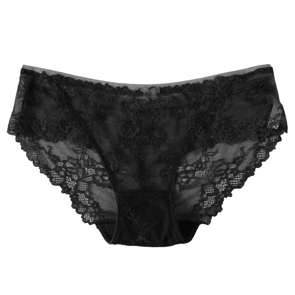 Soft and Comfortable Mens Womens Underwear Panties for Women's Pure Sexy Lace Low Waist Quick Drying Breathable Underwear Cool & Breathable Panties with Full-Coverage
