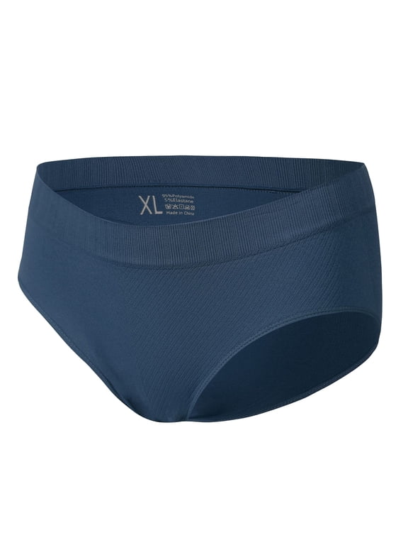 Mens Womens Underwear Panties 's Solid Color Conservative Mid Waist Thin Seamless Briefs Cool Breathable Panties with Full-Coverage