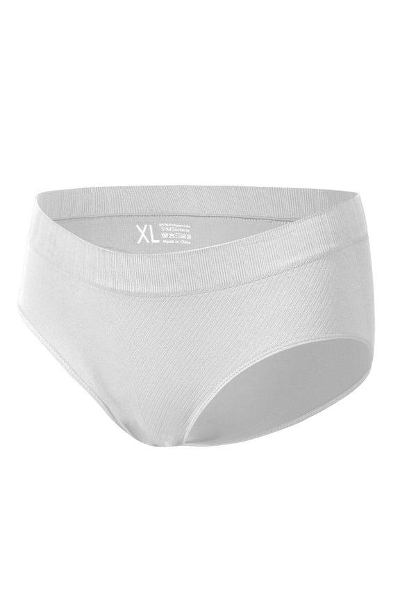 Mens Womens Underwear Panties 's Solid Color Conservative Mid Waist Thin Seamless Briefs Cool Breathable Panties with Full-Coverage