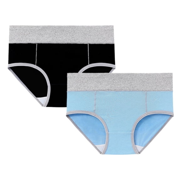 Soft and Comfortable Mens Womens Underwear Panties for 2 Pack High Waist Cotton Soft Full Coverage Briefs Cool & Breathable Panties with Full-Coverage