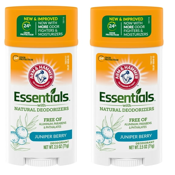 Essentials Natural Deodorant Fresh Scent Wide Stick 2.5 oz.(2Pack)