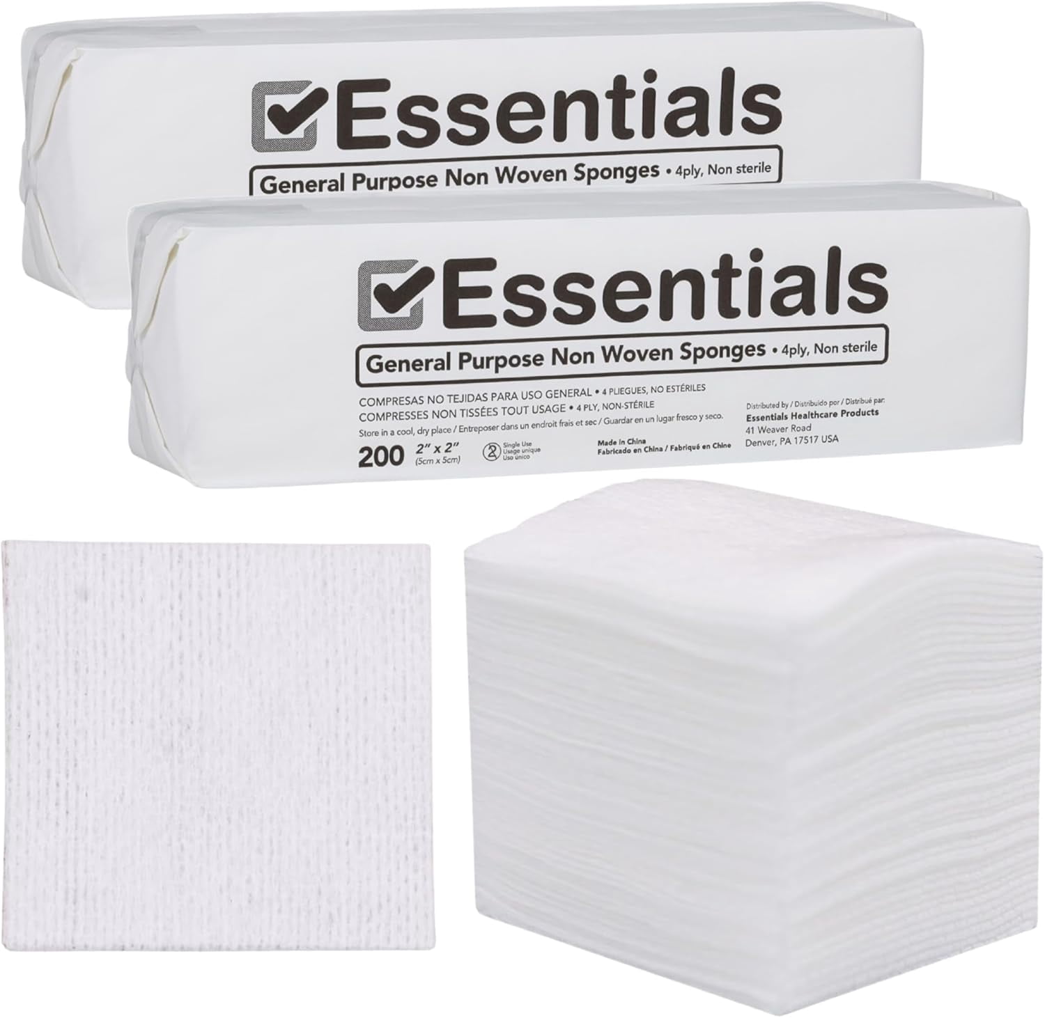 Poly Sponge Essentials Non-Woven Gauze Sponges – 2