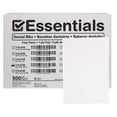 thumbnail image 1 of Essentials Patient Bibs – 2-Ply Tissue/Poly, 13” x 18”, 500/Case, White, Disposable with Reinforced Edge & Horizontal Embossed Texture – Fluid-Resistant Medical & Dental Bibs for Adults, 1 of 8