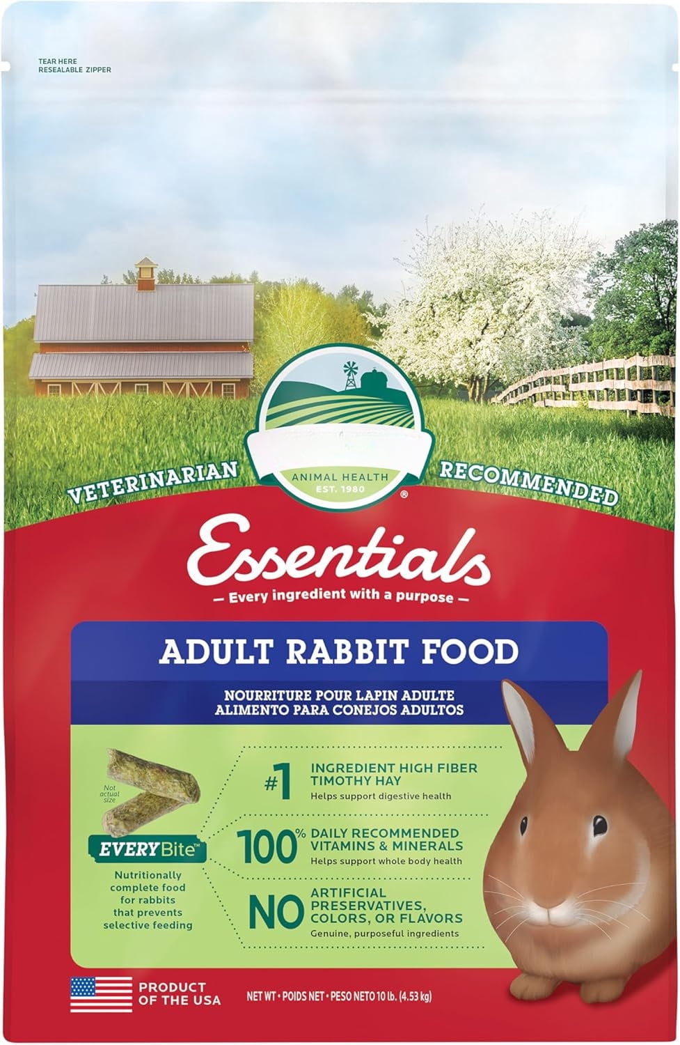 Gallery Detail: Oxbow Essentials Rabbit Hay With Vitamins Minerals