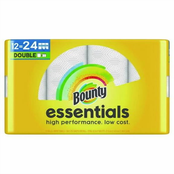 Essentials Select-A-Size Kitchen Roll Paper Towels, 2-Ply, 108 Sheets/Roll, 12 Rolls/Carton | Bundle of 2