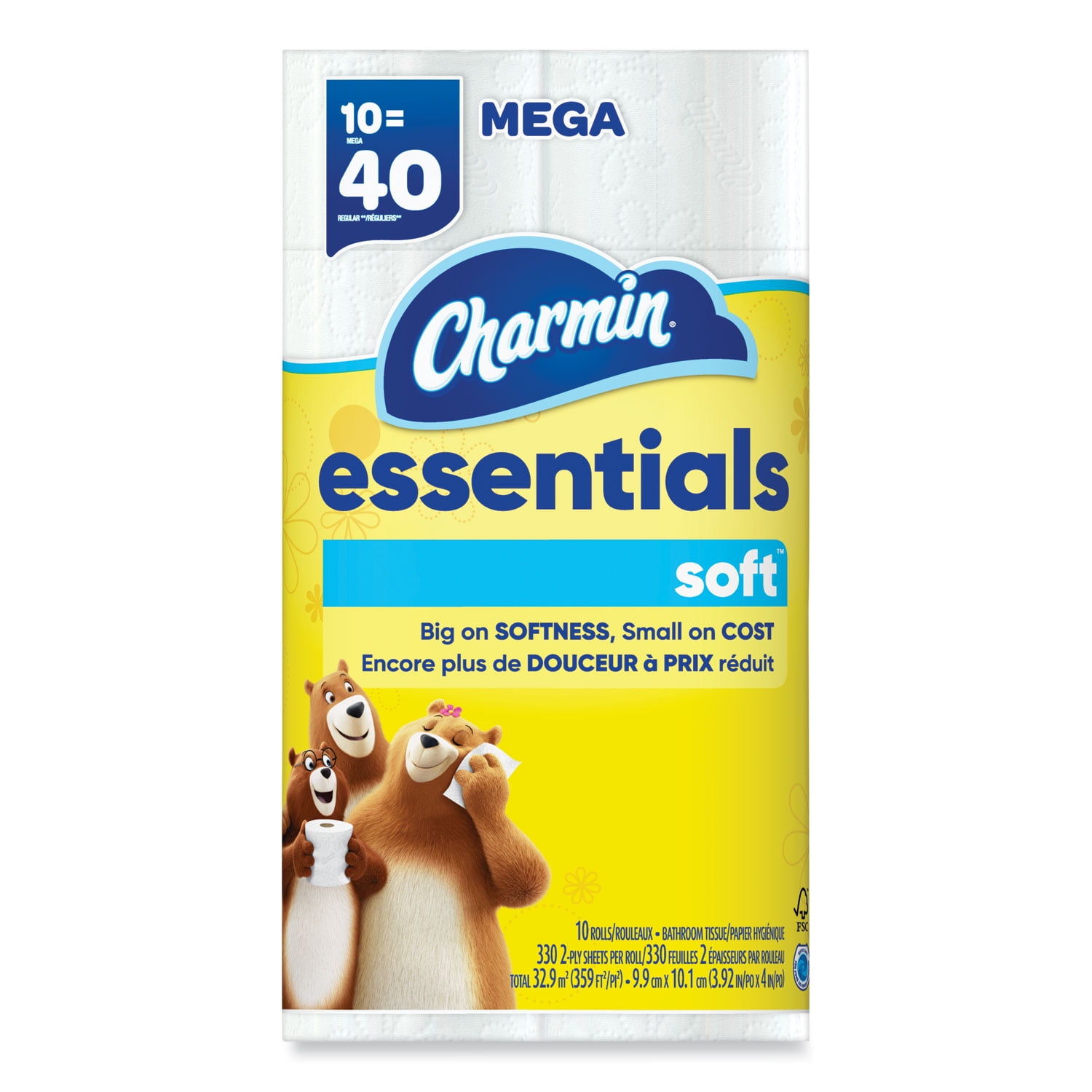 Essentials Soft Bathroom Tissue, Septic Safe, 2-Ply, White, 352 Sheets/Roll, 30 Rolls/Carton Essentials Soft Bathroom Tissue, Septic Safe, 2-Ply, White, 352 Sheets/Roll, 30 Rolls/Carton