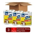Essentials Strong Toilet Paper Rolls (18 Mega Rolls)